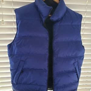 Women's Blue Puff Vest Jacket